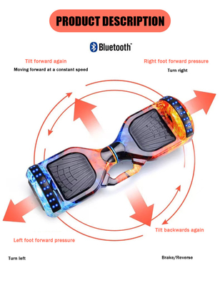 Unisex Elektroroller 9 Zoll 8 Räder Lamborghini Hoverboard mit mobiler App-Steuerung Reichweite pro Ladung 5-10 km