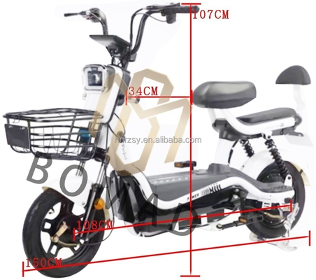 Erwachsener Batterie Elektronisches Stadt Elektromotorrad mit 20AH Batteriekapazität und Bremsleitung Bremssystem