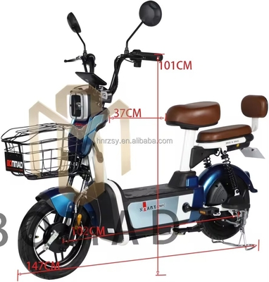 Max. Geschwindigkeit 30-50km/h 48V 350W Erwachsene Batterie Elektronisches Stadtfahrrad Elektrisches Fahrrad Sepeda Elektrisches Motorrad