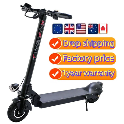 Batteriekapazität 10Ah 350w Schnelle Elektroroller Schwarz kundenspezifische Farbe 2 Räder Kick Electr Scooter Electrico Fold E-Scooter für Erwachsene