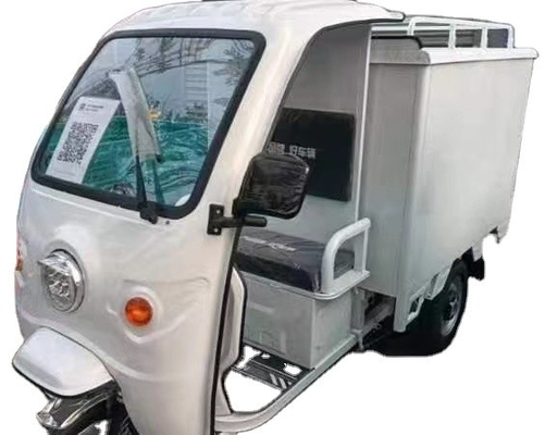 1000 Watt elektrisches Dreirad für die Güterverteilung und Expresslieferung Großkapazität geschlossenes Fahrzeug