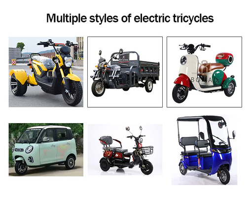 Elektrische Fahrt Typ 2024 3-Rad-Ladengas-Motorrad Dreirad für Erwachsene Fahrleistung 70-90 km