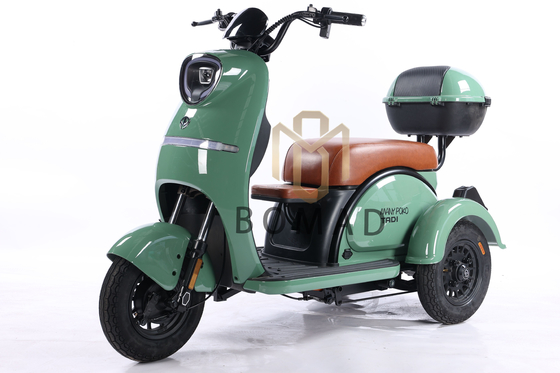 Elektrische Dreiräder 3 Räder Passagier Erwachsener elektrisches Dreirad 2 Passagiere Fahrleistung 70-90 km