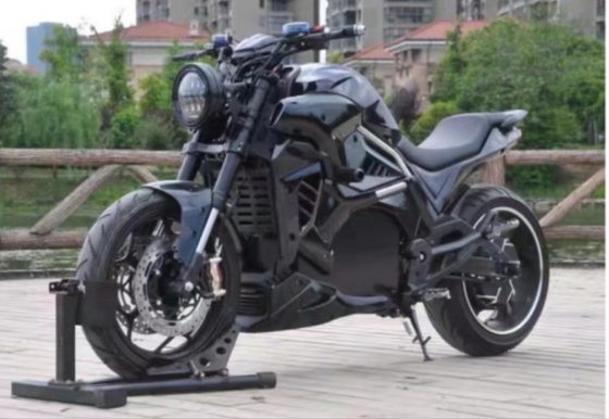 2024 Elektrische 2-Rad-Rennmotorrad Max. Geschwindigkeit 72V Spannung 3000w Hochleistungs-Elektrofahrrad Erwachsene Walking Scooter