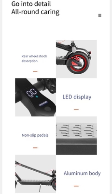 Sensor Smart Typ 36V Elektro-Scooter mit 10AH-Batterie und Anpassungsmöglichkeiten