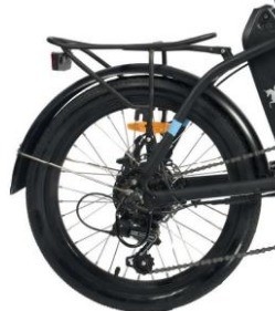 1000 Watt Klappfahrrad mit Hinterhubmotor und Ladezeit 3 Stunden selbstfahrend