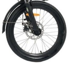 1000 Watt Klappfahrrad mit Hinterhubmotor und Ladezeit 3 Stunden selbstfahrend