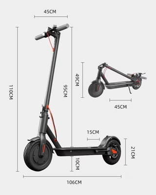 Zwei-Rad-Scooter 8,5 Zoll M365 Elektrische Rutsche 350W Erwachsene Klapprutsche mit und Max-Geschwindigkeit 31-40km/h