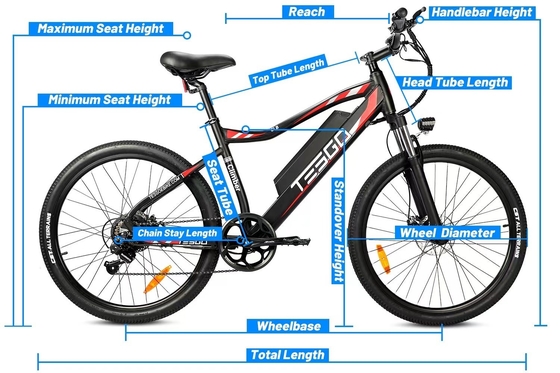 Elektrisches E-Bike 48V 350W 10.4AH Langstrecken-E-Radfahrrad mit integrierter Batterie