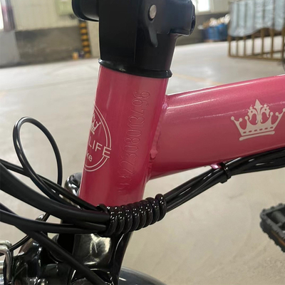 Down Tube Batterie 14 Zoll Klappfahrrad Elektrofahrrad 48v 350w Fettreifen Elektrofahrrad mit 7 Schnellgetrieben