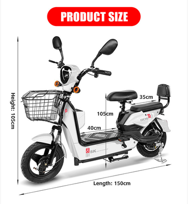 18&quot; Radgröße 7 Geschwindigkeit Elektro-Stadtrad mit 350watt/500watt 48v 12ah Batterie E Bikes 2024 Elektro-Rad Scooter