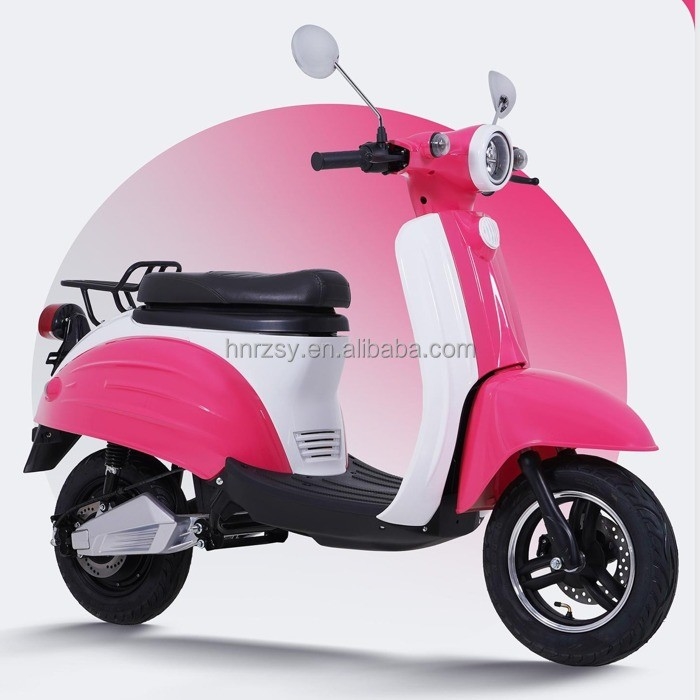 60v 72v 1000w Elektromotorrad Motorrad 2 Personen Elektromoped Roller mit 10 Zoll Aluminiumrad Hub und 100kg Last