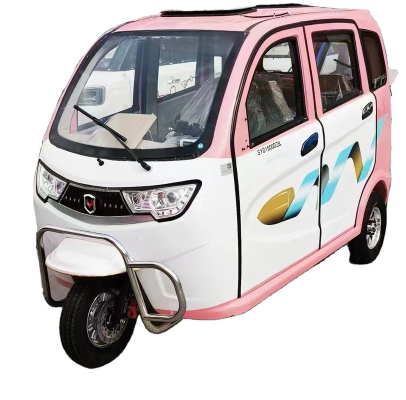 Hot Chinese Style Elektro Dreirad mit geschlossenem Design Mehrfarbige Optionen Ladezeit 5-7h Fahrleistung ≥90km