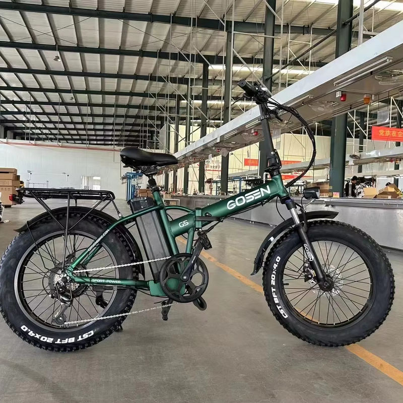 Stahlrahmen 36V Grünes Jugend-Elektroauto 1000W Pedalkette Klappfahrzeug